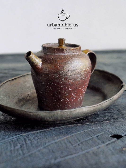 Lune Cut Clay Brewing Pot