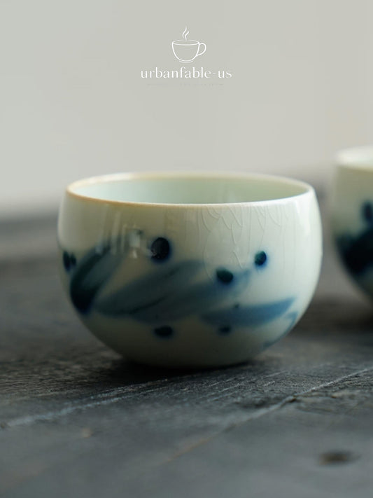 Indigo Blossom Oversized Tea Cup